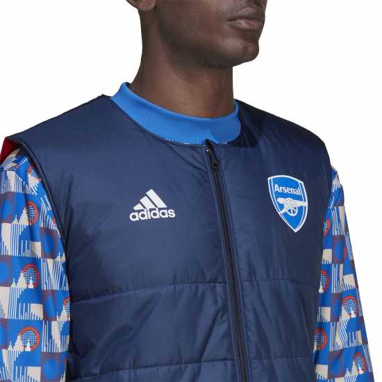 Мъжки горнища с цип Adidas Arsenal X Tfl Vest Mens Adidas Arsenal X Tfl Vest Mens Мъжки горнища с цип
