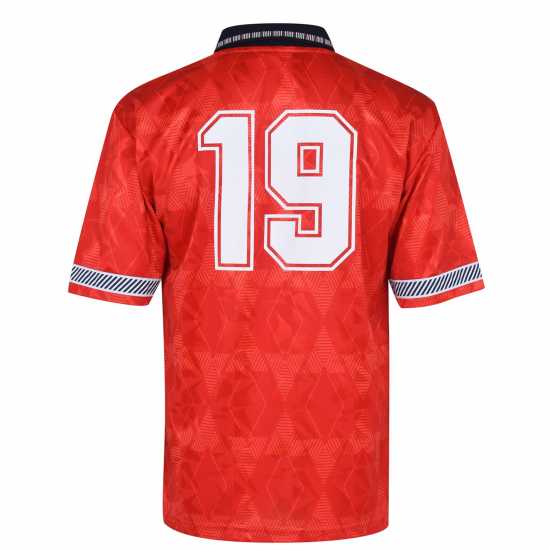 Score Draw England 1990 Away Shirt With Print  Мъжко облекло за едри хора