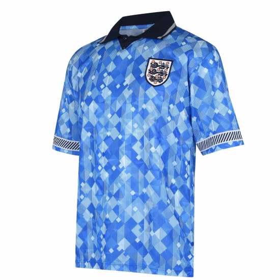 Score Draw England 1990 Third Shirt With Printing  Мъжко облекло за едри хора