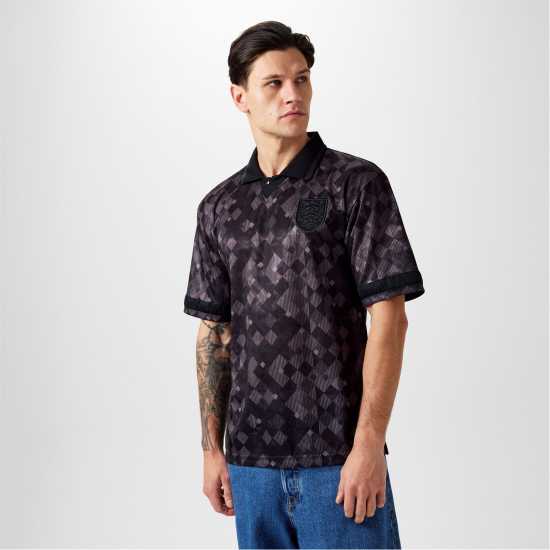 England 1990 Black Out Retro Shirt England 1990 Black Out Retro Shirt