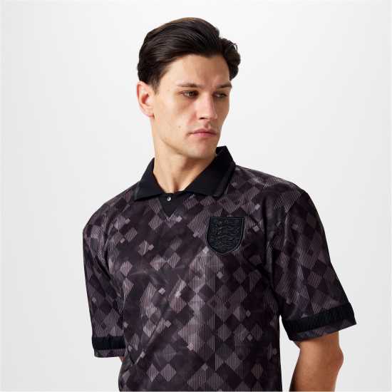 England 1990 Black Out Retro Shirt England 1990 Black Out Retro Shirt