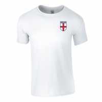 Team Мъжка Тениска England Crest T Shirt Mens  Мъжки тениски с яка
