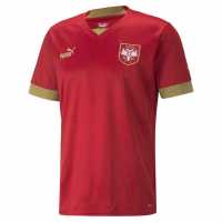 Puma Домакинска Футболна Фланелка Serbia Home Shirt 2022 Mens  Supporters Merchandise