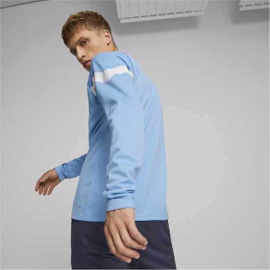 Puma Мъжка Спортна Тениска Manchester City Fc Quarter Training Top Mens Lit Blue/White Мъжки ризи