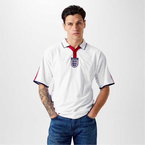 Домакинска Футболна Фланелка Score Draw Score Draw England Home Shirt 2004  