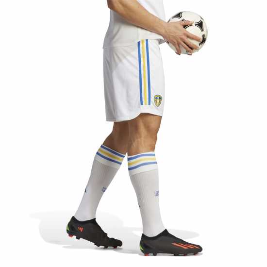 Adidas Leeds United Home Shorts 2023 2024 Mens  