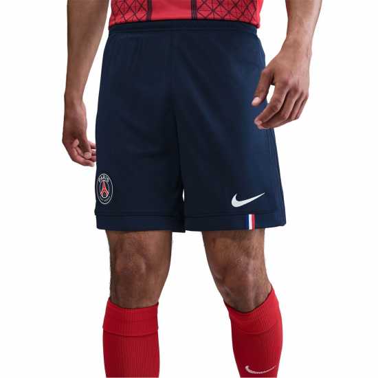 Футболни тренировъчни долнища Nike Paris Saint-Germain Home Shorts 2025 2026 Adults Nike Paris Saint-Germain Home Shorts 2025 2026 Adults Футболни тренировъчни долнища