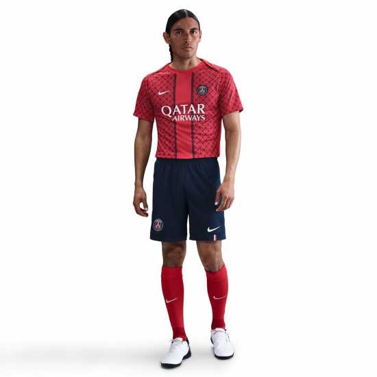 Футболни тренировъчни долнища Nike Paris Saint-Germain Home Shorts 2025 2026 Adults Nike Paris Saint-Germain Home Shorts 2025 2026 Adults Футболни тренировъчни долнища