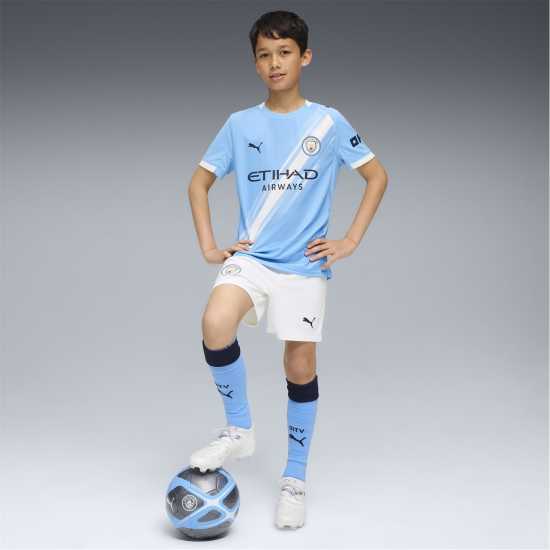 Puma Manchester City Home Shorts 2025 2026 Juniors  Детски къси панталони