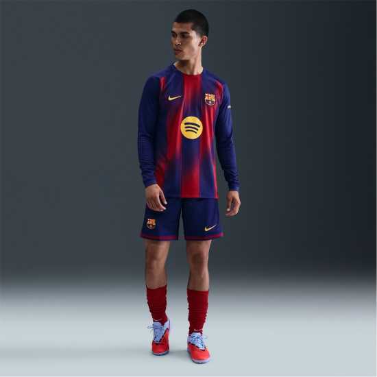 Футболни тренировъчни долнища Nike Barcelona Home Shorts 2025 2026 Mens Nike Barcelona Home Shorts 2025 2026 Mens Футболни тренировъчни долнища