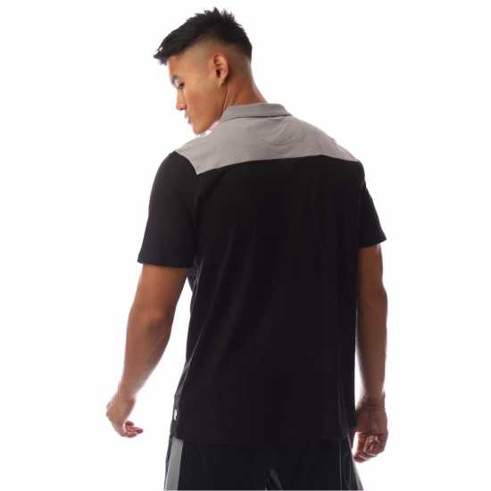 Sondico Блуза С Яка Men's Performance Polo Shirt Черно/Въглен Sondico Блуза С Яка Men's Performance Polo Shirt Черно/Въглен