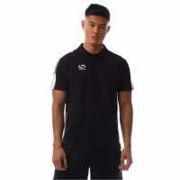 Sondico Блуза С Яка Men's Venata Performance Polo Shirt Черно/Въглен/Бяло 