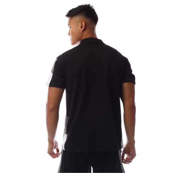 Sondico Блуза С Яка Men's Venata Performance Polo Shirt Черно/Въглен/Бяло 