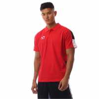 Sondico Блуза С Яка Men's Venata Performance Polo Shirt Червено/Бяло/Черно 