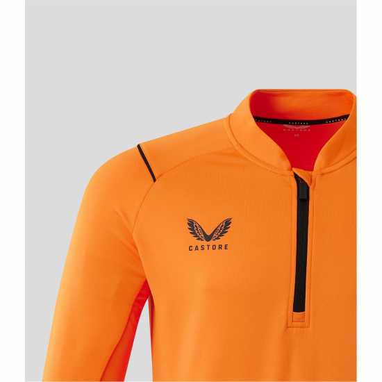 Мъжко Горнище С Цип Castore Rangers Quarter Zip Top Mens Оранжево Мъжки горнища с цип