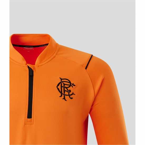 Мъжко Горнище С Цип Castore Rangers Quarter Zip Top Mens Оранжево Мъжки горнища с цип