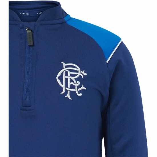 Castore Rangers FC 1/4 Zip Top Juniors Navy Castore Rangers FC 1/4 Zip Top Juniors Navy