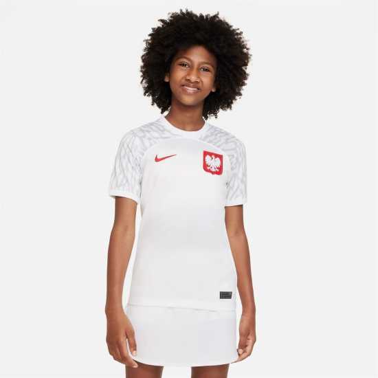 Nike Домакинска Футболна Фланелка Poland Home Shirt 2022/2023 Juniors  Футболна разпродажба