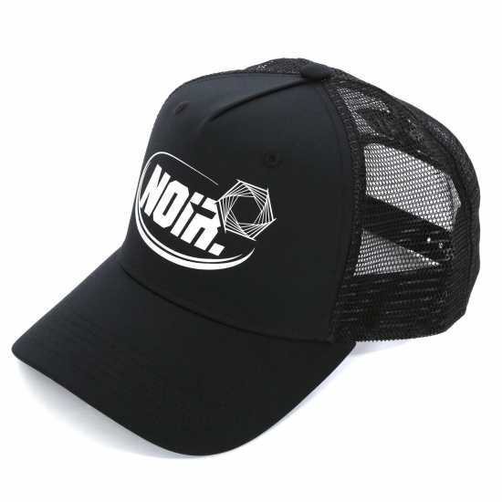 Societe Noir Men's Swoosh Mesh Trucker Cap Black/White 
