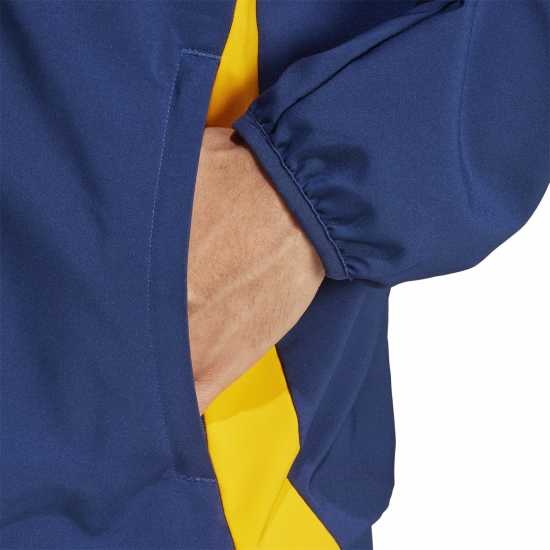 Футболни тренировъчни якета Adidas Real Madrid Anthem Jacket 2024 2025 Adults Adidas Real Madrid Anthem Jacket 2024 2025 Adults Футболни тренировъчни якета