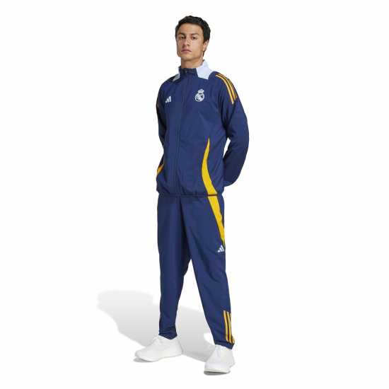 Футболни тренировъчни якета Adidas Real Madrid Anthem Jacket 2024 2025 Adults Adidas Real Madrid Anthem Jacket 2024 2025 Adults Футболни тренировъчни якета