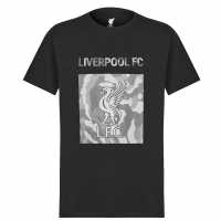 Team Памучна Мъжка Тениска Liverpool Fc Cotton T Shirt Mens Black Мъжко облекло за едри хора