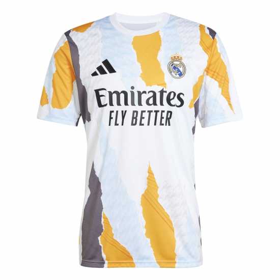 Adidas Real Madrid Pre Match Shirt 2024 2025 Adults  
