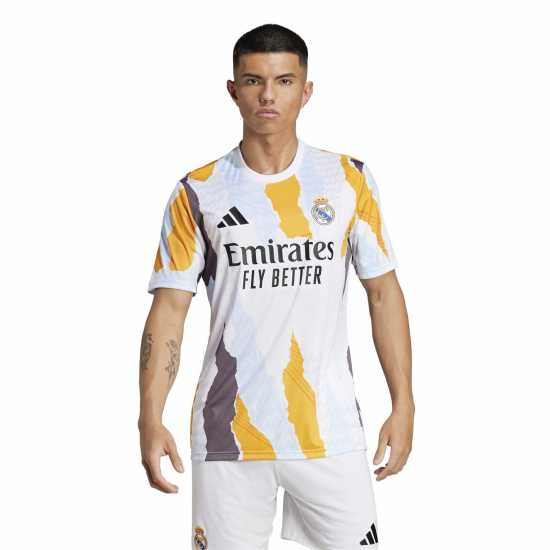 Adidas Real Madrid Pre Match Shirt 2024 2025 Adults  