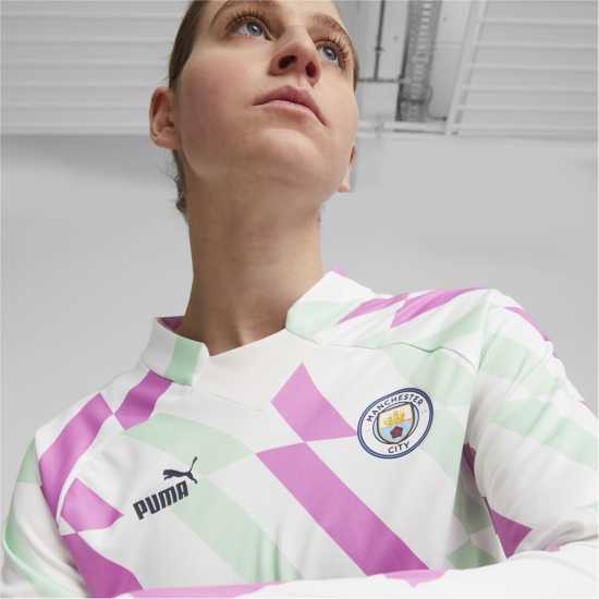 Puma Manchester City Pre Match Sweatshirt Women's  Дамски суичъри и блузи с качулки