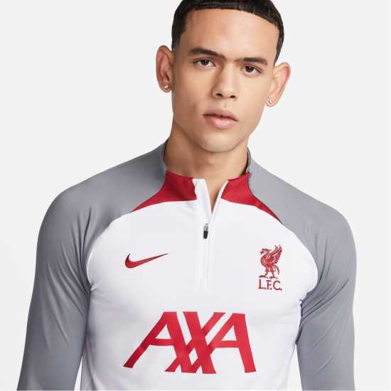 Nike Liverpool Drill Top Adults White/Red Мъжки ризи