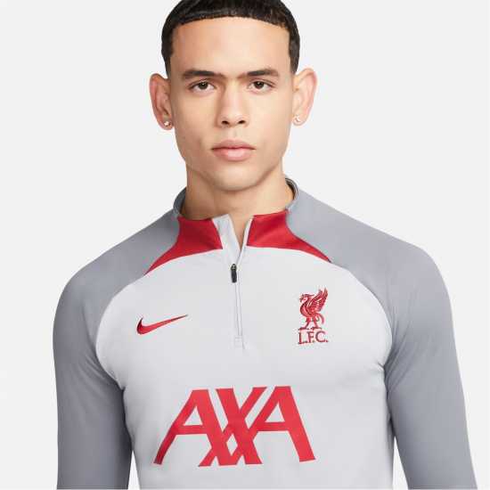 Nike Liverpool Drill Top Adults Wolf Grey/Red Мъжки ризи
