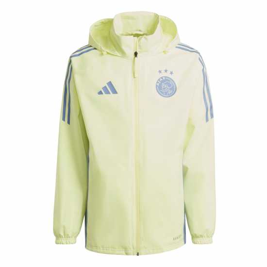 Футболни тренировъчни горнища Adidas Ajax Rain Jacket 24/25 Mens Adidas Ajax Rain Jacket 24/25 Mens Футболни тренировъчни горнища