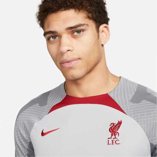 Nike Liverpool Strike Top Adults Wolf Grey/Red - Мъжки ризи