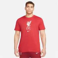 Nike Liverpool Crest T-Shirt Adults Red Мъжки ризи