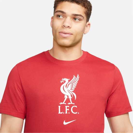 Nike Liverpool Crest T-Shirt Adults Red Мъжки ризи
