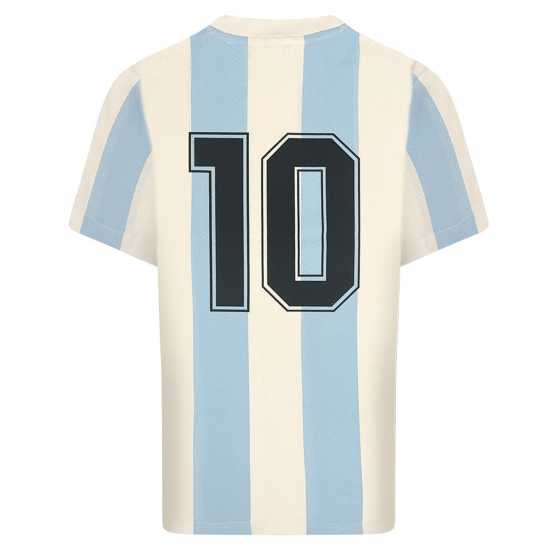 Домакинска Футболна Фланелка Score Draw Score Draw Argentina Home Shirt 1986  