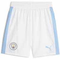 Puma Mcfc Shorts Cb Promo Football Short Mens Lake Blue 