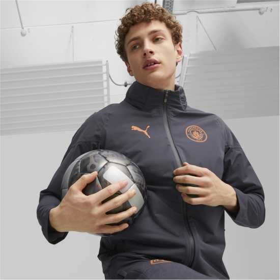 Puma Мъжки Анорак Mcfc Training Rain Jacket Pro Anorak Mens Puma Мъжки Анорак Mcfc Training Rain Jacket Pro Anorak Mens