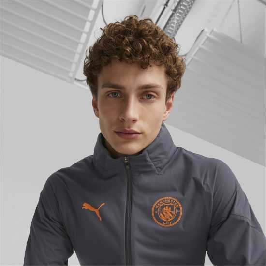 Puma Мъжки Анорак Mcfc Training Rain Jacket Pro Anorak Mens Puma Мъжки Анорак Mcfc Training Rain Jacket Pro Anorak Mens