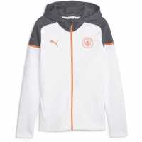 Puma Мъжки Суитшърт Mcfc Casuals Hooded Jkt Hoody Mens Puma White Puma Мъжки Суитшърт Mcfc Casuals Hooded Jkt Hoody Mens Puma White