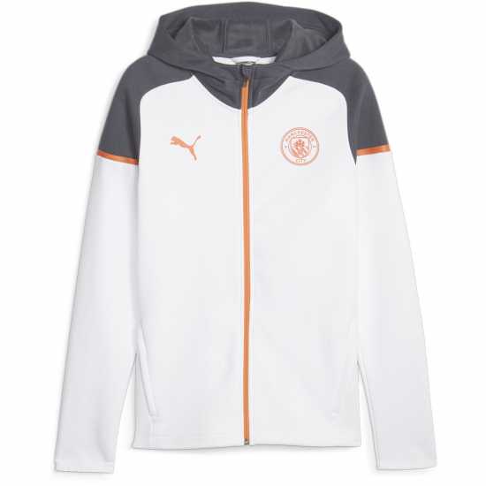 Puma Мъжки Суитшърт Mcfc Casuals Hooded Jkt Hoody Mens Puma White Puma Мъжки Суитшърт Mcfc Casuals Hooded Jkt Hoody Mens Puma White