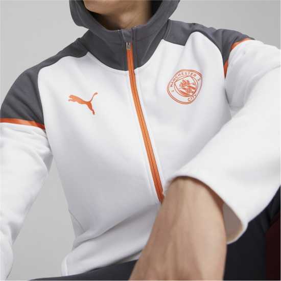 Puma Мъжки Суитшърт Mcfc Casuals Hooded Jkt Hoody Mens Puma White Puma Мъжки Суитшърт Mcfc Casuals Hooded Jkt Hoody Mens Puma White