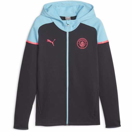 Puma Мъжки Суитшърт Mcfc Casuals Hooded Jkt Hoody Mens Dark Navy 