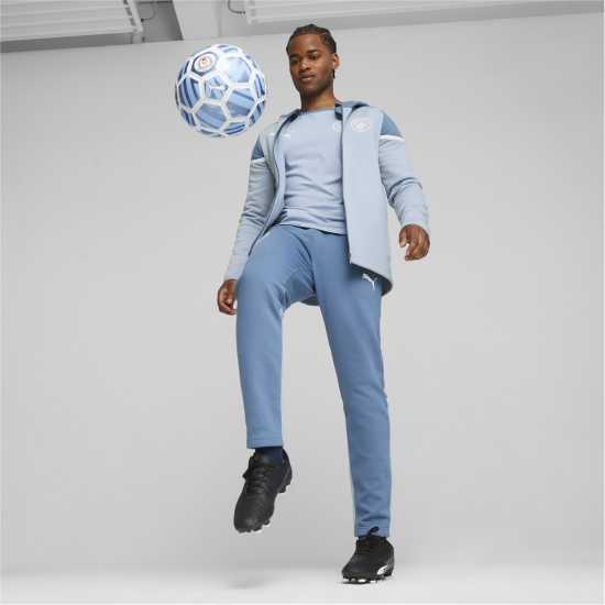 Puma Мъжки Суитшърт Mcfc Casuals Hooded Jkt Hoody Mens Blue Wash Puma Mcfc Casuals Hooded Jkt Hoody Mens Blue Wash