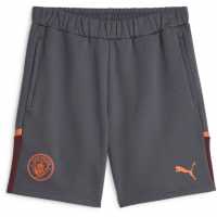Puma Mcfc Casuals Shorts Football Short Mens Strong Grey 