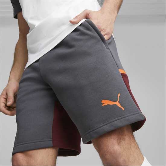 Puma Mcfc Casuals Shorts Football Short Mens Strong Grey 