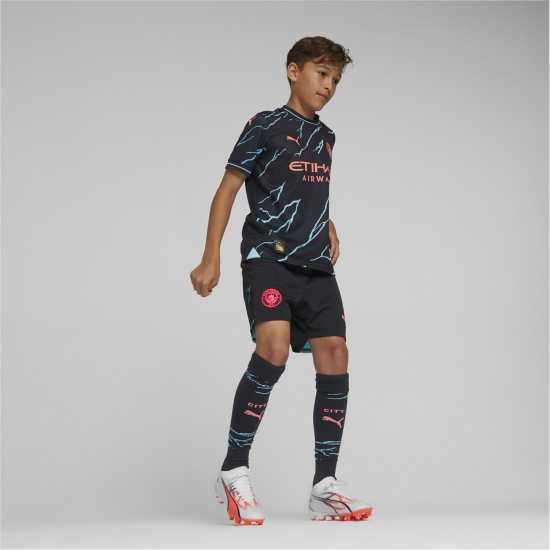 Puma Mcfc Shorts Cb Replica Jr Football Short Unisex Kids  