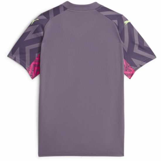 Puma Mcfc Gk Jersey Replica Ss Jr Goalkeeper Top Unisex Kids Purple Charc Puma Mcfc Gk Jersey Replica Ss Jr Goalkeeper Top Unisex Kids Purple Charc