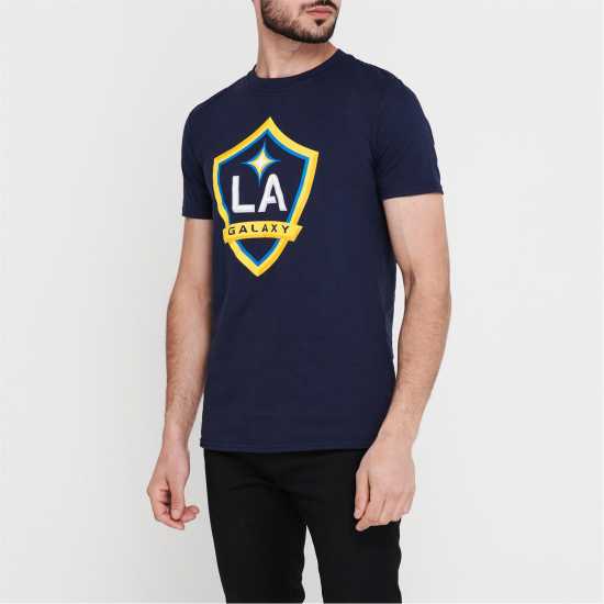Мъжка Тениска Mls Logo T Shirt Mens LA Galaxy Мъжки ризи
