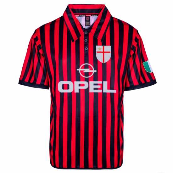 Футболни тренировъчни горнища Домакинска Футболна Фланелка Score Draw Ac Milan Centenary 2000 Home Shirt Adults Домакинска Футболна Фланелка Score Draw Ac Milan Centenary 2000 Home Shirt Adults Футболни тренировъчни горнища